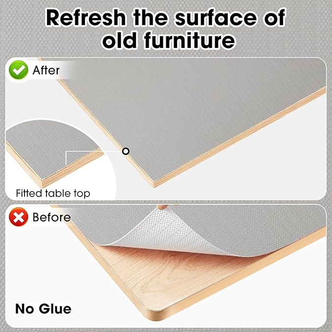 Drawer and Shelf Liner, Non-Slip Kitchen Cabinet Liners Non-Adhesive Thick Strong Grip Waterproof Washable Mats Protect Dresser Shelves Cupboard Bathroom Cabinets, Light Gray, 12 in X 10 FT