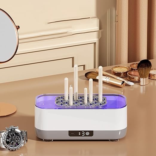 Ultrasonic Cleaner Machine – ABS 21x9.7x8.3cm 400ml | USB Rechargeable Retainer Cleaning Device Three Gear Deep Clean | Ultrasonic Cleaner For Dentures Jewelry Glasses Watches Braces And Daily Home Ca