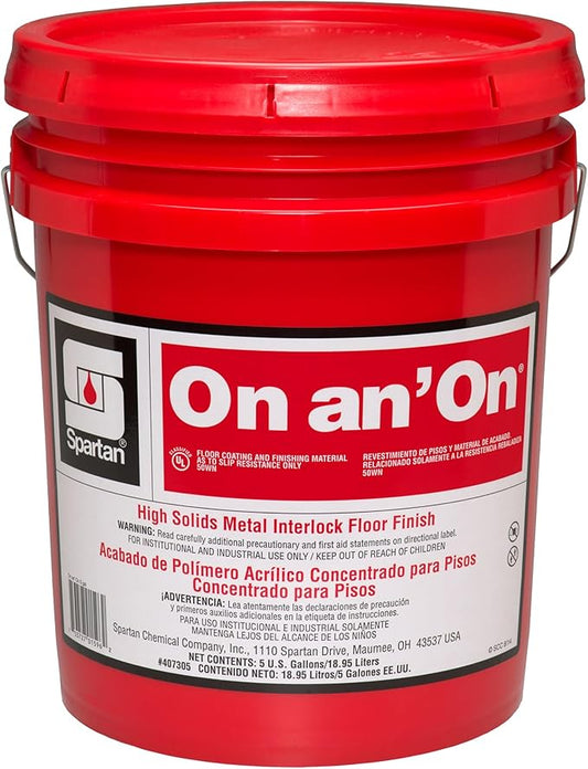 SPARTAN On an' On Floor High Solids Metal Interlock Finish 5 gallon Pail