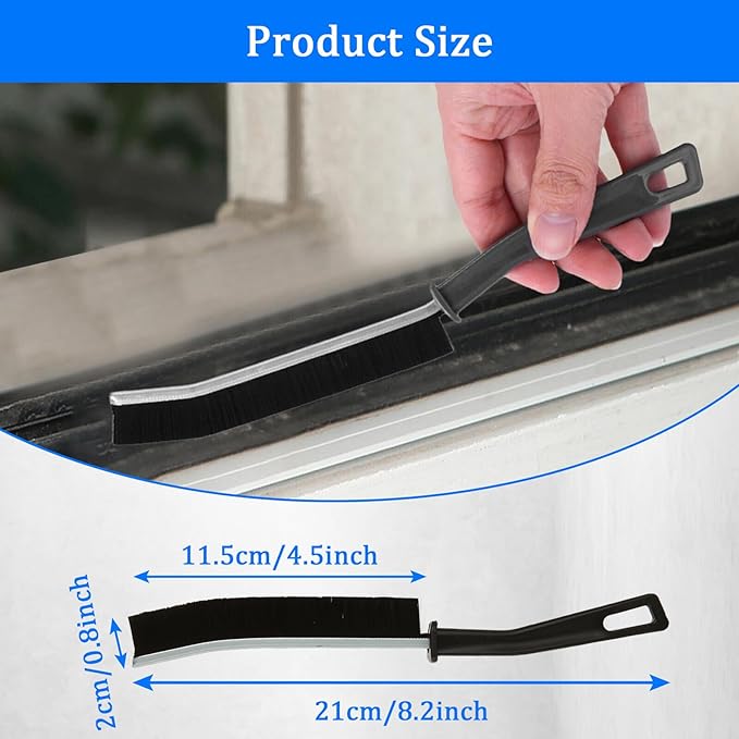 30 PCS Hard Bristle Crevice Cleaning Brush Corners Cleaning Brush Tool Slim Gap Scrubbing Tool Thin Grout Cleaner Brush for Bathroom Kitchens Window Tracks