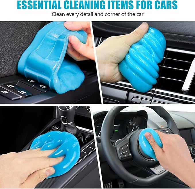 SenseYo 2 Pack Car Cleaning Gel Putty, Car Interior Cleaner Slime Auto Detailing Tools Universal for Notebook Keyboard Camera