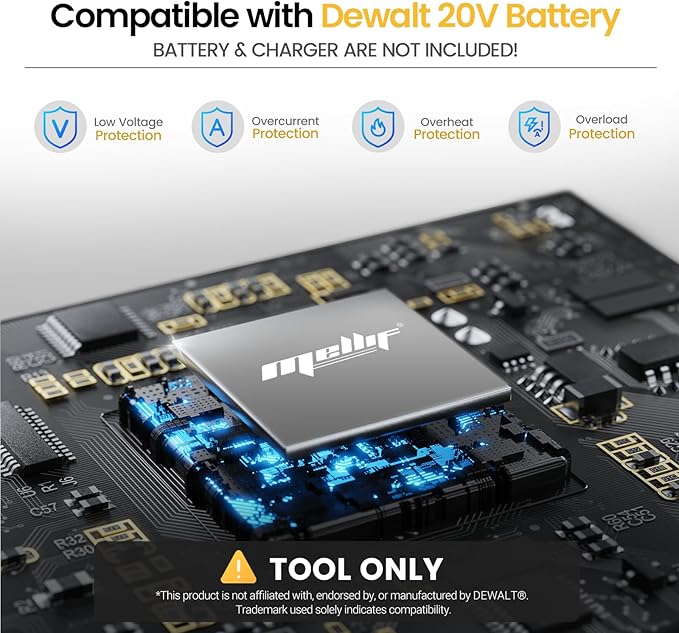 120W Cordless Handheld Vacuum Cleaner Compatible with Dewalt 20v Max Battery (Tool Only) Portable for Hard Floor Carpet Car Pet Hair Cleaning