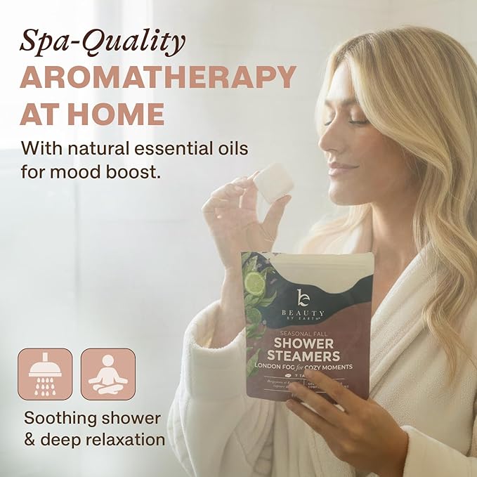 Lavender Shower Steamers Aromatherapy – USA Made with Bergamot Essential Oil, Valentines Day Gifts for Her, Large Shower Tablets for Women & Men, Stress Relief & Relaxing Calming Pamper Gifts