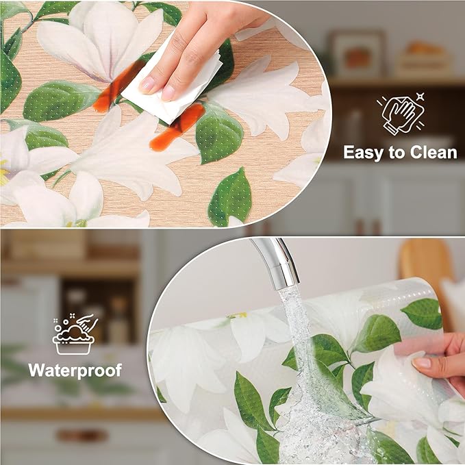 Cooyes Shelf Liner – Premium Non-Adhesive Cabinet & Drawer Liner for Kitchen – Waterproof Shelf Paper with Modern Pattern – Durable EVA Cabinet Mat – Easy to Cut （24" W x 360" L）