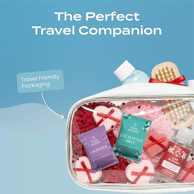 Body Restore Shower Steamers Aromatherapy 30 Pack – Valentines Day Gifts for Her and Him, Birthday Gifts for Women and Men, Relaxation, Stress Relief, Self Care – Collector’s Box