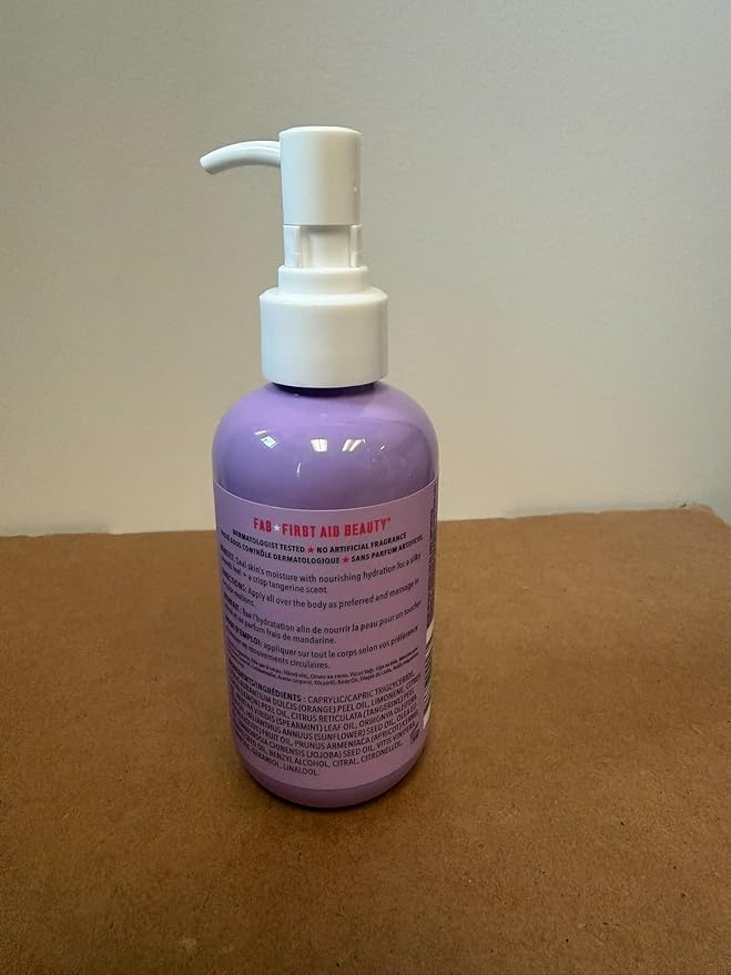 First Aid Beauty - After-Shower Nourishing Body Oil, Hydrates Skin & Locks In Moisture with Skin-Loving Lipids Jojoba Seed and Grapeseed Oil, Safe for Sensitive Skin, 6 oz