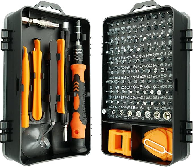 115 in 1 Precision Screwdriver Set, Tool Gifts for Men, Mini Repair Tool Kit with Torx Triwing Bits, Repair for PS5，Computer, Macbook, Laptop, PC, RC