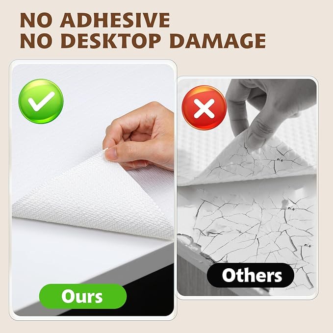 Shelf Liners for Kitchen Cabinets Non Adhesive Drawer Liner 23.4in x 20FT Pure White Thickened Shelf Liner Strong Non-Slip Easy to Clean for Tool Box Refrigerator with Knife and Tape Measure