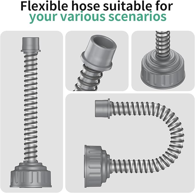 AC Drain Line Cleaner, A/C Condensate Drain Line Cleaner Adapter, hvac tools, Universal Fit AC Drain Line Unclogger, Compatiable With Most PVC Pipe Sizes, Easy To Use, Grey