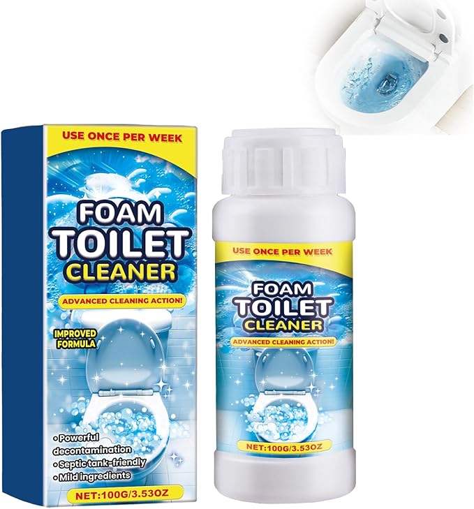 Foaming Toilet Bowl Cleaner | 2025 Advanced Formula for Deep Cleaning | Universal Use for Toolets & Squatting Pans | Easy Application, Fresh Scent