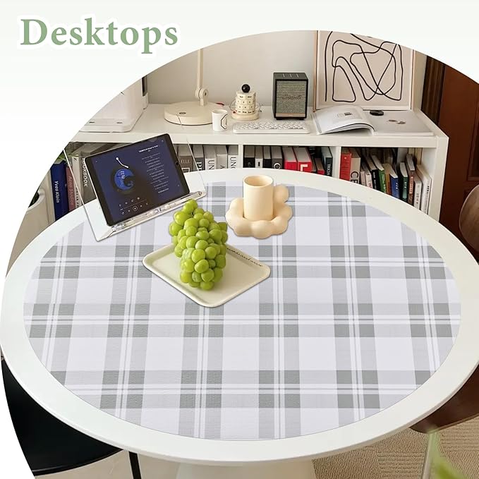 Drawer and Shelf Liner for Kitchen Cabinet: 12 in X 20 Ft Non Slip Waterproof Shelf Paper Non Adhesive Refrigerator Liners Light Grey Lattice Easy Liners for Bathroom