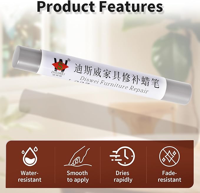 Wood Filler Sticks Autumn Fragrance Furniture Scratch Repair Crayons Wood Floor Repair Wax Filler Sticks Furniture Repair Wax Crayons for Wooden Furniture, Floors, Cabinets & Tables