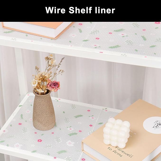 Cooyes Shelf Liner – Premium Non-Adhesive Cabinet & Drawer Liner for Kitchen – Waterproof Shelf Paper with Modern Pattern – Durable EVA Cabinet Mat – Easy to Cut （24" W x 240" L）