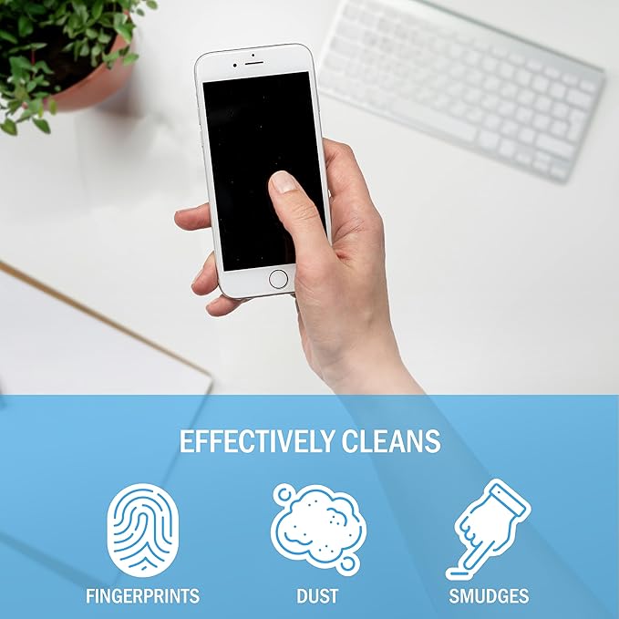 Bryson Screen Cleaner Spray and Wipe Kit - Safe for LED, LCD, OLED, Smart TV, Monitor, Laptop, Computer, Car Display - 16oz with Microfiber Cloth