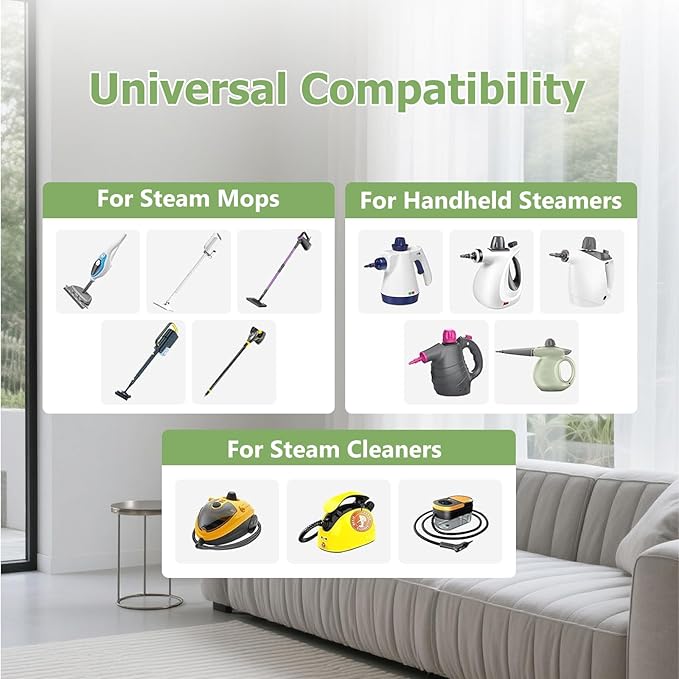 10Pack Microfiber Cloths for Handheld Steam Cleaner Compatible with Bissell Steam Shot, Comforday, PurSteam, Wagner Spraytech, Universal Washable Steam Cleaner Accessories