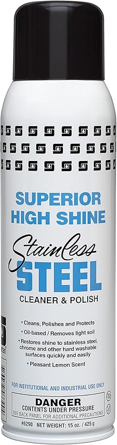 Spartan Superior High Shine Stainless Steel Cleaner & Polish, 12/cs