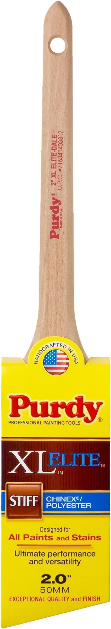 Purdy 144080520 XL Elite Series Dale Angular Trim Paint Brush, 2 inch