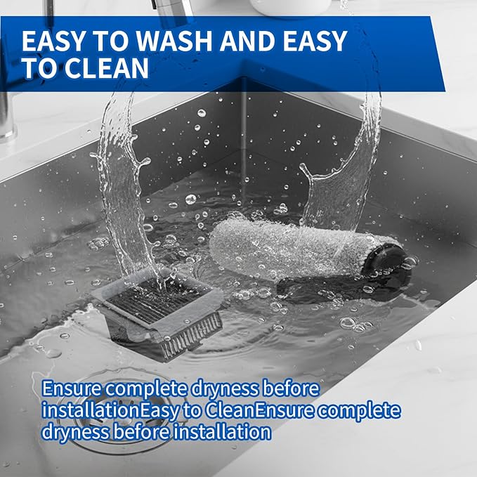 Only Floor One S7 Pro【for S7 Pro Order Before 2024 Aug】 Replacement Roller Brushes & Filters Compatible with Tineco Floor One S7 Pro Cordless Vacuum Cleaner