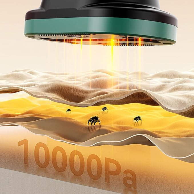 Mattress Vacuum Handheld UVC Effectively Up Bed Pillows Cloth Sofas Carpets Mattress Pet Hair