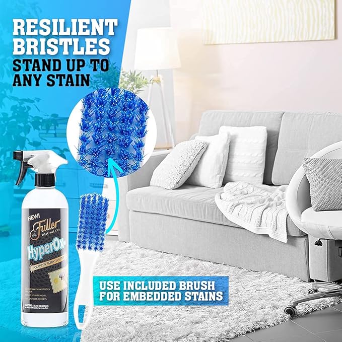 Fuller Brush Stain & Spot Remover Kit with HyperOx Cleaner and Brush