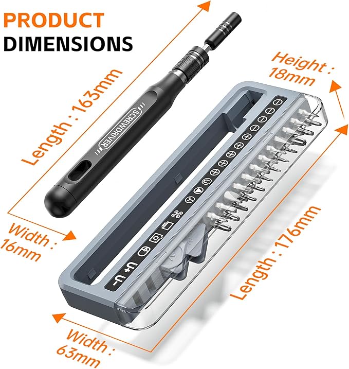 Electronics Precision Screwdriver Sets 32-Piece Magnetic Repair Tool Kit for iPhone, MacBook, Computer, Laptop, PC, Tablet, PS4, Xbox, Nintendo, Game Console