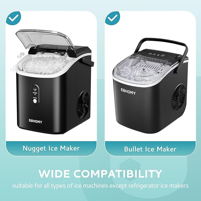 EUHOMY Ice Machine Cleaner Descaler, 16 Fl OZ Ice Maker Cleaner (4 Uses Per Bottle), Ideal Universal Descaling Solution for All Brands Ice Maker, Single Use Coffee and Espresso Machines