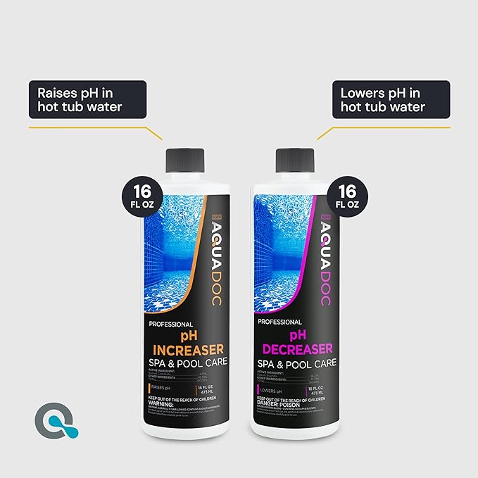 Hot Tub Chemicals Starter Kit - Chlorine Spa Starter Kit Chemicals for Hot Tub - Convenient Hot Tub Starter Kit & ph Control Kit - Effective Chlorine pH Balancer & Inflatable Hot Tub Chemical Kit