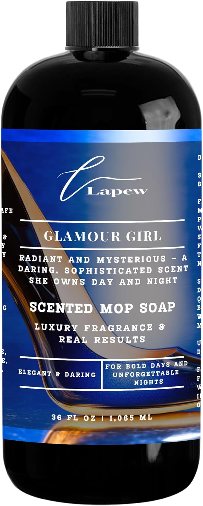 Luxury Floor Cleaner, Scented Mop Soap Concentrate | Hard Floor Cleaner for Tile, Vinyl, Laminate, LVP & Sealed Hardwood | Low-Foam, Streak-Free | 36 oz | Glamour Girl