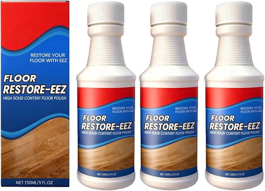 Floor Restore Cleaner, High Solid Content Floor Polish for Shine Renewal & Protective Layer, Helps Conceal Small Scratches, Quick-Drying Protective Finish (3 PACk)