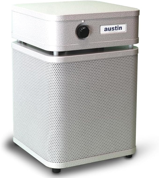 Austin Air HealthMate Plus Junior Air Purifier Sandstone - Advanced 4- Stage Filtration Air Purifiers For Home with Activated Carbon & Zeolite - Ideal as Air Purifiers for Bedroom, Model A250