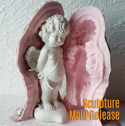 Silicone Mold Release Spray (4x16.9 fl oz / 500ml) Release Agent for Epoxy Resin, Candle & All Molds | Smooth, Non-Stick Lubricant for Easy Removal | 4 Pack, Molds are not Included