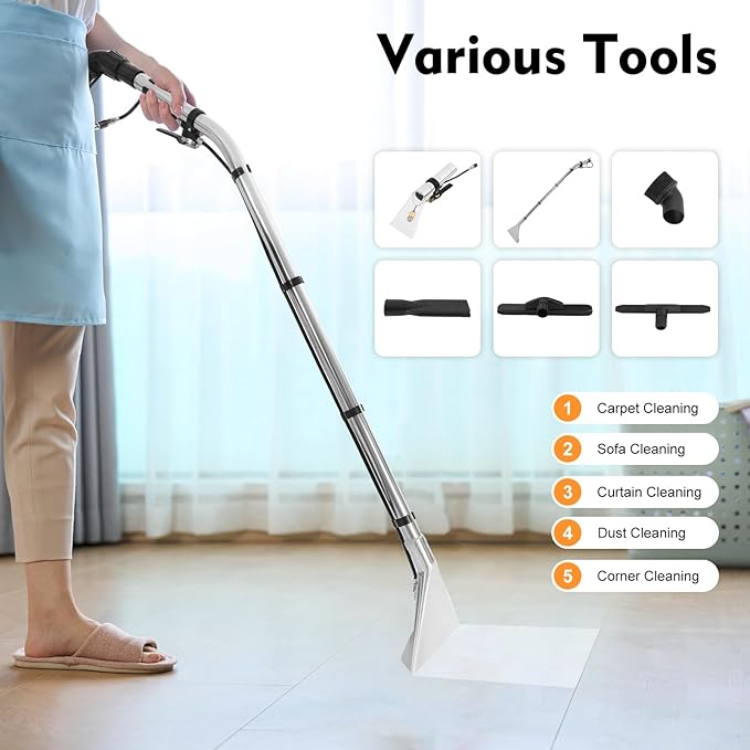 Carpet Cleaner Machine, Multi-Purpose Portable Carpet and Upholstery Cleaner, Upholstery Cleaner with Sucker,Powerful Suction Spot Cleaning Machine
