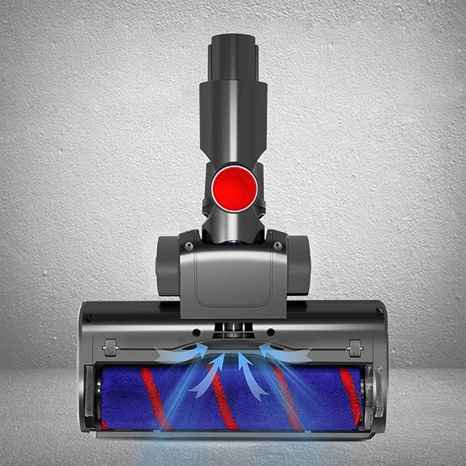 Vacuum Soft Roller Brush Head Replacement for Dyson V7 V8 V10 V11 V15 Hardwood Floor Attachment with 4 LED Lights [v10 Slim, v12, sv18, Ball Series Not Compatible]