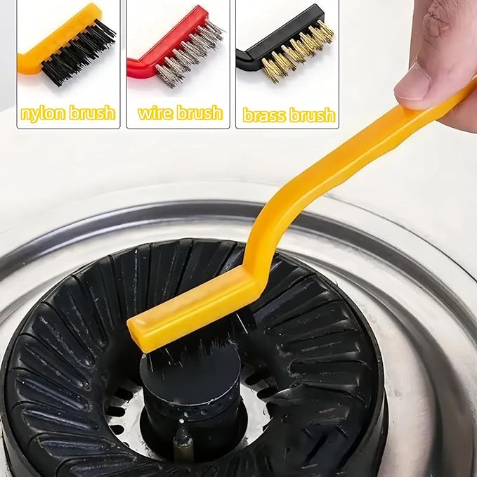 Crevice Cleaning Brush set,Multi-functional Grout Cleaner Brush for Kitchen, Bathroom, Window, Faucets, Corners & Tight Spaces - Household Cleaning Supplies