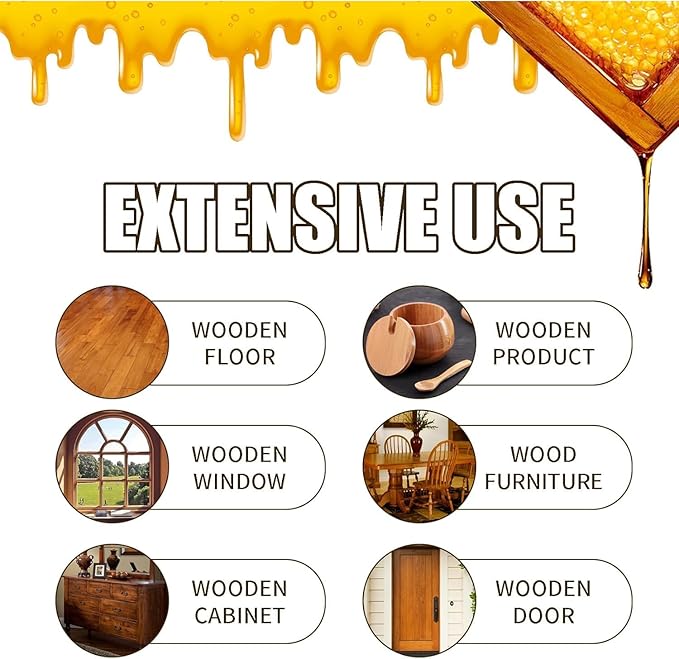 2PCS Natural Beeswax Spray, Beeswax Spray Cleaner, Furniture Polish,The Original Furniture Polish for living rooms,kitchens,wood furniture floors