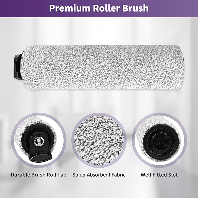 iFloor 3 Replacement Brush Rollers and Filters Kit for Tineco iFloor 3/iFloor One S3 Cordless Wet Dry Vacuum Cleaner,Accessories inclue 3 HEPA Filters & 3 Brush Rollers