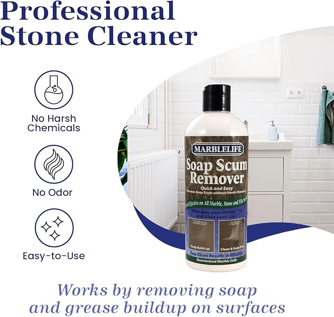 Marblelife Soap Scum Remover, Heavy Duty Cleaner for All Tile Surfaces, 15oz