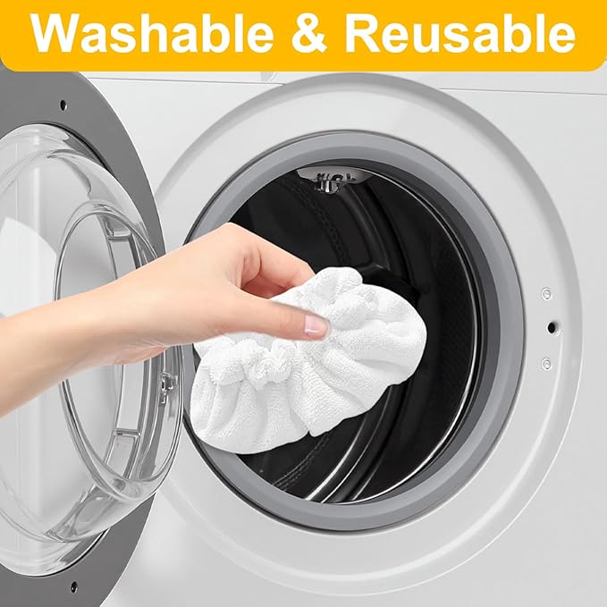 8 Pack Large Rectangle Bonnets Steam Mop Pads Compatible with Dupray Steam Cleaner & awasky Steam Cleaner etc, Reusable Washable Steam Cleaner Accessories for Multi-Surface