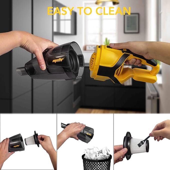 120W Cordless Handheld Vacuum Cleaner Compatible with Dewalt 20v Max Battery (Tool Only) Portable for Hard Floor Carpet Car Pet Hair Cleaning