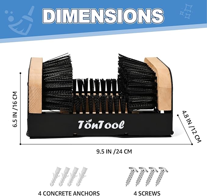 Boot Brush Scraper Outdoor - Boot Cleaner Brush Outdoor Heavy Duty - Heavy Duty Boot Scrubber