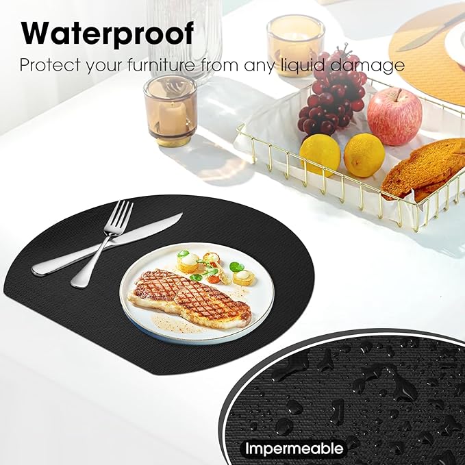 Drawer and Shelf Liner, Non-Slip Kitchen Cabinet Liners Non-Adhesive Thick Strong Grip Waterproof Washable Mats Protect Dresser Shelves Cupboard Bathroom Cabinets, Black, 18 in X 20 FT