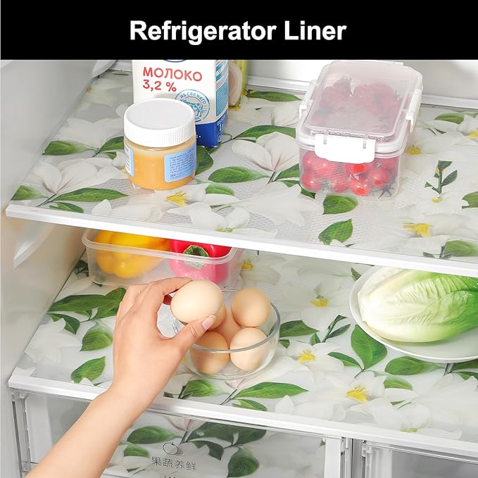 Cooyes Shelf Liner – Premium Non-Adhesive Cabinet & Drawer Liner for Kitchen – Waterproof Shelf Paper with Modern Pattern – Durable EVA Cabinet Mat – Easy to Cut （24" W x 360" L）
