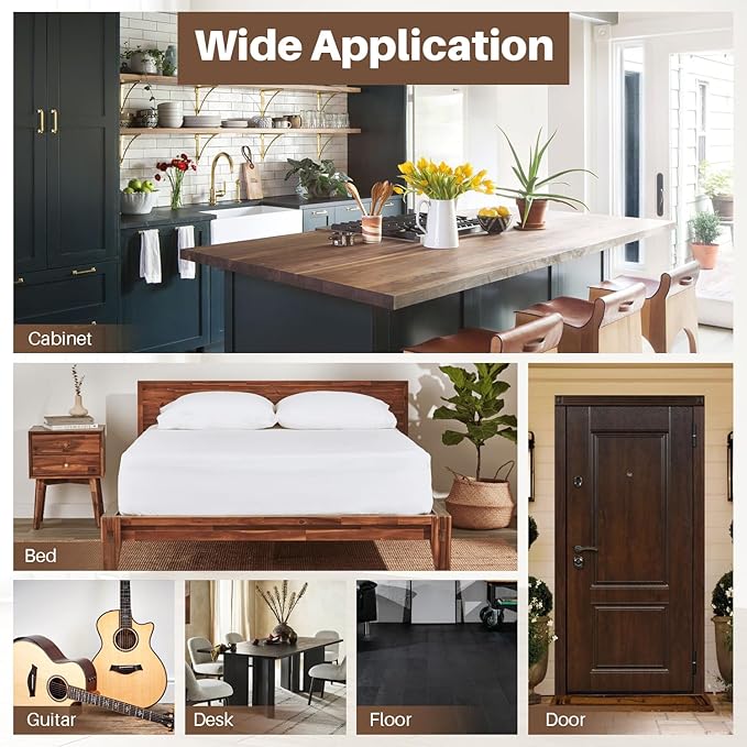Vinyl Hardwood Floor Repair Kit - 12 Colors Laminate Floor Wax Wood Furniture Touch Up Marker Restore Any Scratches, Stains, Cracks, Hole for Floor, Door, Cabinet