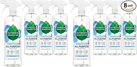 Seventh Generation All Purpose Cleaner, Biodegradable Formula, Free & Clear, 23 oz (Pack of 8)