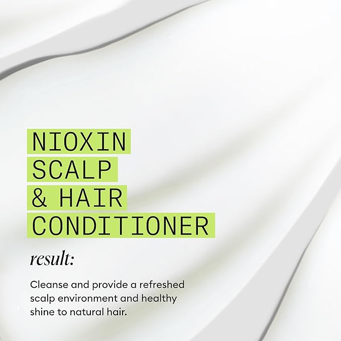 NIOXIN Scalp + Hair Thickening System 2 Conditioner| For Natural or Untreated Hair with Progressed Thinning| With Niacinamide and Biotin | 33.8 Fl oz. (Pack of 2)