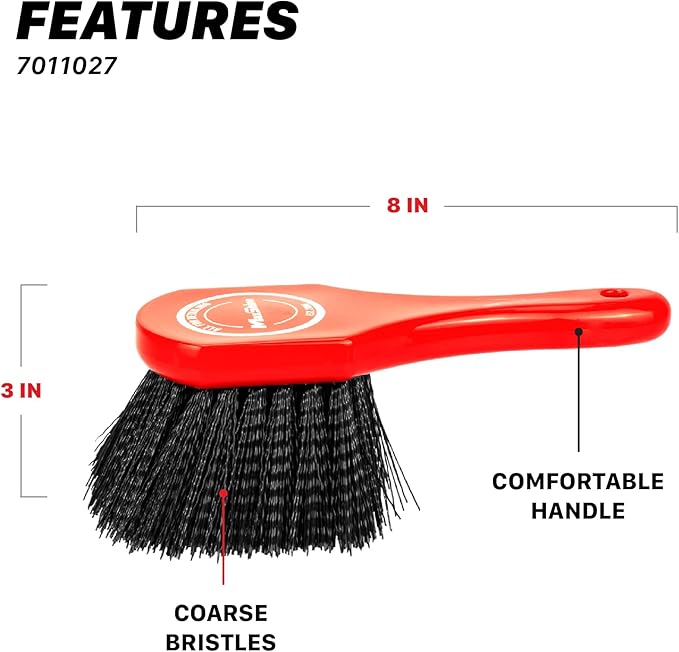 Maxshine Universal Heavy-Duty Tire & Carpet Cleaning Brush – Ultimate Scrubber for Carpets, Upholstery, Floor Mats & More – Removes Dirt & Stains – Home & Auto Detailing Accessory