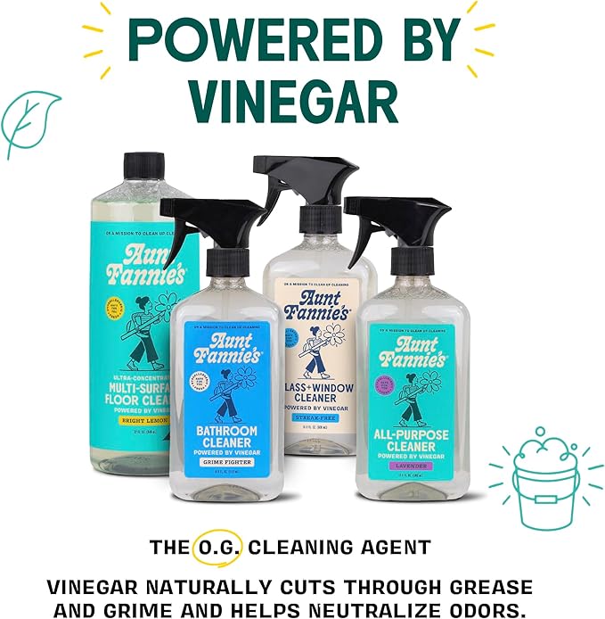 Aunt Fannie's All Purpose Household Cleaner, Multi-surface Spray, Powered by Vinegar for Kitchen, Bath, Windows and Countertops, Lavender Scent (Pack of 1)
