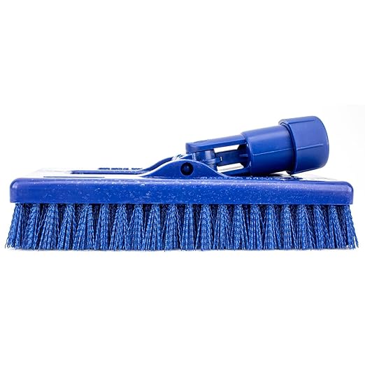 SPARTA 3638831EC14 Polyester Rectangle Scrub Brush, Floor Brush, Cleaning Brush With Swivel Head For Cleaning, 8 Inches, Blue