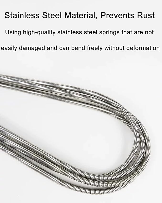 Flexible Long Drain Brush 67in Nylon Cleaner Double Ended Hose Tube Stainless Steel Pipe Brush 10 PCS 8.2in Straw Cleaning Brush