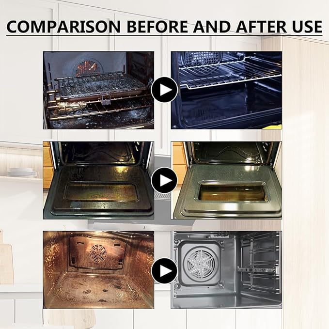 Oven and Grill Cleaner Spray, Greasy Dirt Clean Spray, Multifunctional Powerful Kitchen Degreaser Foam Cleaner, for All Kitchen Surfaces – Ovens, Grills, Frying Pans, Range Hoods, And Barbecues (1pc)